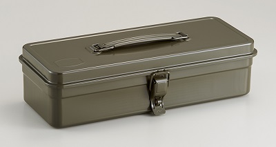 TOYO Trunk Shape Toolbox T-320 Moss Green - Click Image to Close
